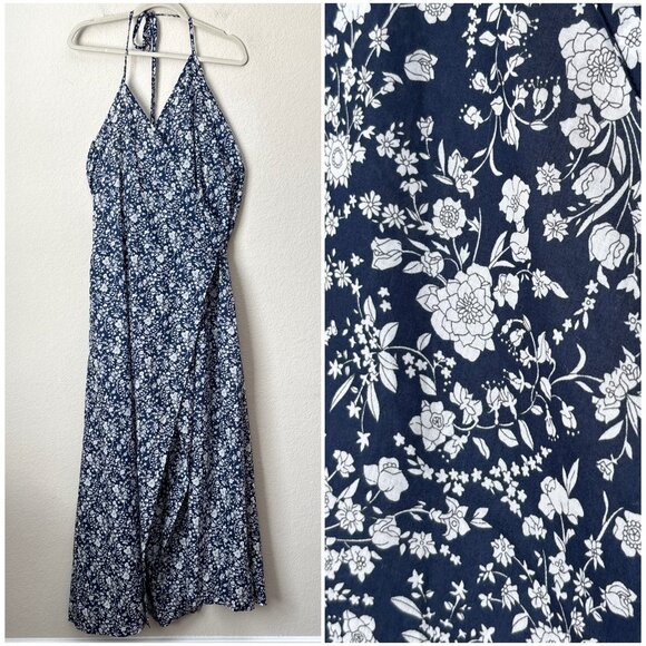 Ann Mashburn Liberty Fabrics Floral Printed Wrap Maxi Dress - Picture 1 of 11